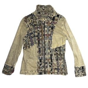 Insane Patchwork Zip Up Hoodie